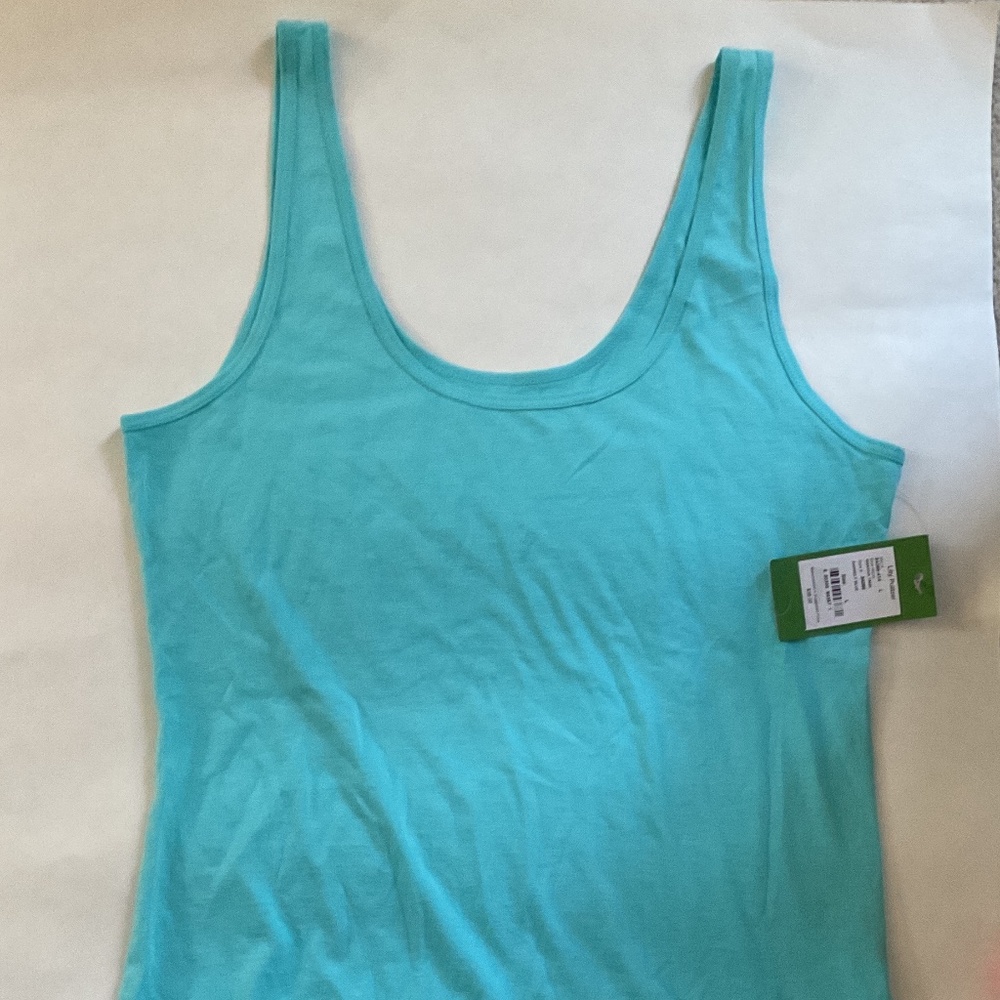 NWT Lilly Pulitzer Makena Tank Shorely Blue L